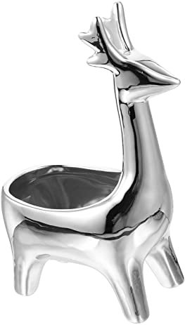 Ciieeo Keramik Vergoldet Hirsch Schmuck Organizer Süße Schmuck Tablett Halskette Schmuckständer