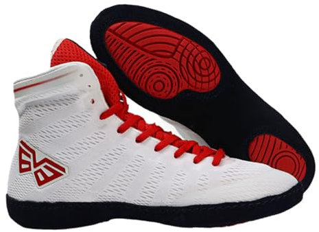 Yummsion Fitness-Trainings-Boxschuhe, Unisex-Boxstiefel, verschleißfest, weiche Sohle, hat Traktion, kühl, für Training, Kampf, Fitness, Powerlifting, Bodybuilding