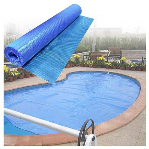 PFCDZDU Burbuja Solar Piscina Cubiertas, Redonda Enterrada sobre El Suelo Piscina Cubierta, Circular Piscina SPA Flotante Térmica Cubiertas Manta Esterilla(23.0FT(7M))