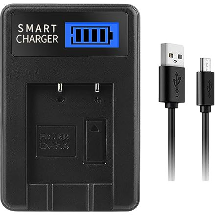 NPXUAMTJ EN EL19 Chargeur de batterie USB LCD pour appareil photo S2800 S3100 S3200 S33 S3300 S3400 S3500