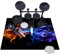 JaevKwzy Tapis pour Batterie et Percussions Tapis de Tambour Tapis Insonorisé pour Kits de Batterie Tapis Anti Vibration pour Grosse Caisse Tapis Batterie Tapis Acoustique Batterie 160 x 140 cm