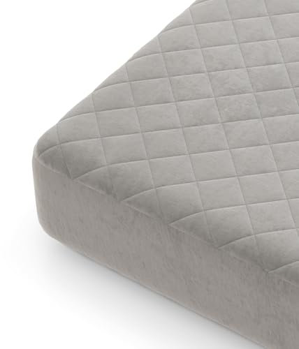 COSTWAY Drap Housse 140x200 cm, Linge de Lit en Velours Super Doux et Confortable avec Poche Profonde, Rembourrage en Éponge, Fond Antidérapant, pour Matelas Épais jusqu'à 41 cm