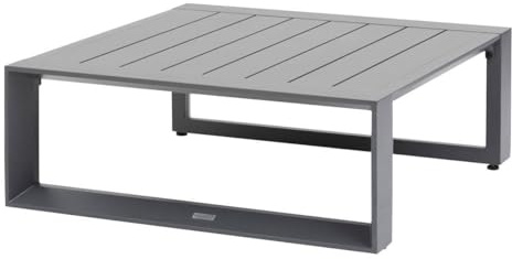 Hespéride - Quadratischer Garten-couchtisch Allure Graphit 79 x 79 x 30cm aus Aluminium