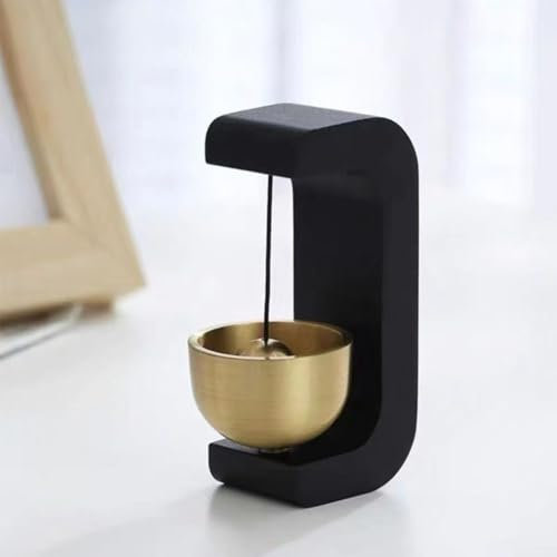 Cloche décorative d'entrée pour ouverture de porte, carillon magnétique en laiton, maison, réfrigérateur, boutique décoration sonnette (D)