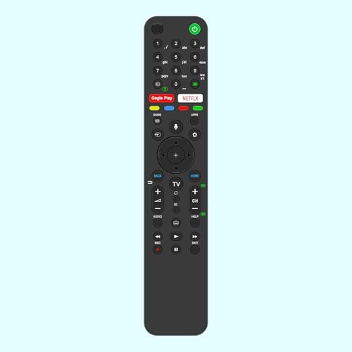 Sostituzione del telecomando intelligente vocale RMF-TX500E, fit for Sony XH80 XH90 XH95 XG95 TV KD-75X82J KD-75X81J KD-65X82J KD-65X81J KD-65X80J KD-55X82J KD-55X81J KD-55X80J KD-50X82J KD-50X81J