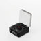Enceinte Bluetooth Style Tourne-Disque Rétro avec Veilleuse Ondulante et Affichage de L'heure, Son Stéréo pour Chambre à Coucher, Bureau, Studio (Noir Brillant)