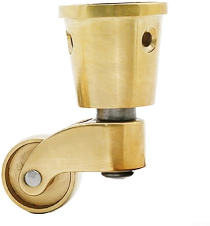 Leises Kugellager, Messing-Lenkrolle mit 360-Grad-Drehgelenk für schwere Möbel, einschließlich Sofas, Tische und kleine Möbelstücke (T4920)