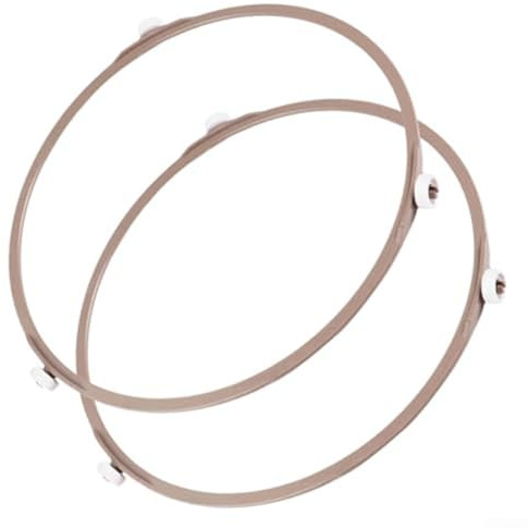 Replacement Set of 2 Microwave Turntable Rings 14mm Roller Wheels 17 8cm Diameter Plastic Bracket Compatible with Microwave Trays