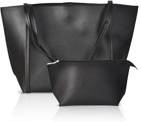 Handtasche Damen Groß Damen Shopper Tasche Tote Bag PU Leder Große Schultertasche Große Kapazität Laptop Trage Tasche Schultertasche, Mit Einer Geldbörse