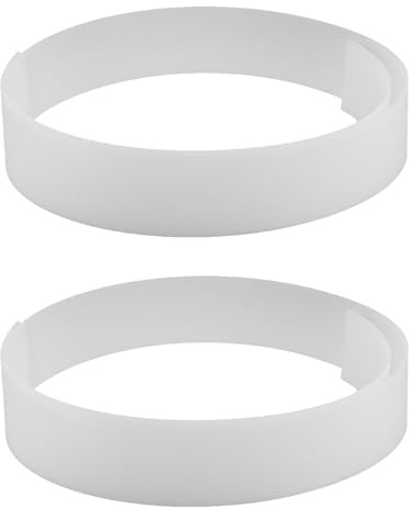 Acryl LED Lichtdiffusorplatten 2 Stück, 0, 5mm, 1220x40mm, Weiß | Optische Streufolie für LED Leisten, Lichtstreifen Diffusor für Pendelleuchten, Blendarm und Vergilbungsresistent
