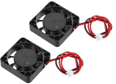 QUARKZMAN 2pcs Ventilador Enfriamiento Sin Escobillas DC24V 1200-2000RPM | DC24V 0.12A 40x40x10mm 2Pin 2Cable Alta Velocidad Silencioso Para Impresora 3D Caja De Computadora Equipo