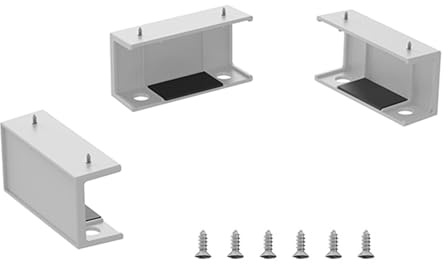 Wiffe Laptop Stand for Desk, White | Space Saving Under Desk Notebook Holder Mount for Keyboards and Routers