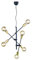 Trio Leuchten 306700632 Cross A++ to E, Pendelleuchte, Metall, E27, Schwarz matt, 54.5 x 54.5 x 150 cm