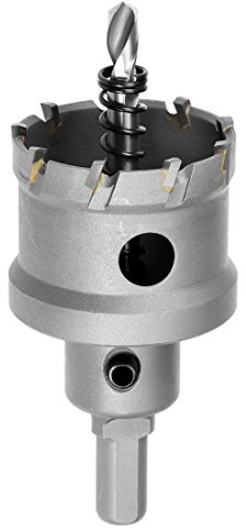 sourcingmap Scie-cloche en carbure de tungstène - 42 mm - Pour acier inoxydable, alliage, fonte, cuivre, tôle de métal - Avec étape limite
