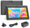 Haehne 7 Zoll Tablet PC mit Adapter, Android 5.0, Quad Core A33, 1GB RAM 8GB ROM, Dual Kameras, WiFi, Bluetooth, Kapazitiven Touchscreen, Schwarz