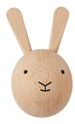 OYOY Mini - Wandhaken aus Holz Hase - Garderobenhaken Garderobe für Kinder/Kinderzimmer - 8 x 6 x 4,5 cm