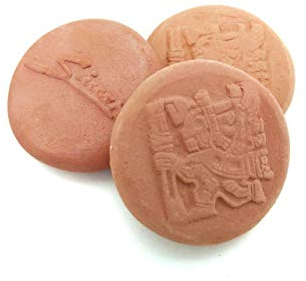 SIMARU Tabakbefeuchter – Humidrole Pouch Button – Humidor befeuchter – Terakotta Stein– Terracotta Humidifying Stone gegen Austrocken von Tabak/Drehtabak – immer frischer Tabak (3 Stück)