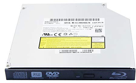 Laptop Internal Blu-ray Burner 12.7mm Tray Loading SATA Optical Drive, for Panasonic UJ260 Matshita BD-MLT UJ-260, Dual Layer 6X 3D BD-RE DL TL BDXL Blue-ray Disc 8X DVD+-RW RAM CD-R Writer