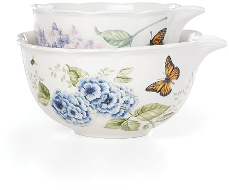 Lenox Butterfly Meadow 2-teiliges Nistschalen-Set, 1,3 kg, mehrfarbig