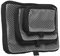 Tasmanian Tiger TT Mesh Pouch Set VL Rucksack Organizer Mesh Zusatz-Taschen Set in 3 Größen mit Klett-Rückseite (Schwarz)