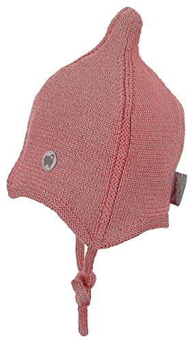 Sterntaler Unisex Baby Zipfli Strickmütze Mütze, rosa, 47
