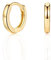 Small Gold Hoop Earrings, 925 Sterling Silver Post Lightweight Sleeper Hoops Earring Gold Earrings for Women Girls Men Gifts Diameter 8mm Thickness 2mm