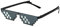Thug Sunglasses Classic Black Retro Style 8 Bit Pixel Sun Shades Pixelated Meme Eye Glasses Unisex For Men Women Boys Girls Parties Funny Joke Photo Cool Life Party Props