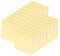 24 Stück Gelb Haftnotizen 76 x 76mm - 2400 Blatt Sticky Notes Selbstklebende Haftnotizzettel Klebezettel bunt zettel farbig Notizblöcke für Büro Haus, Pastell Gelb