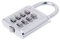 YO-HAPPY 4 cifre Argento Pulsante Combinazione Numero Lucchetto Lucchetto codice Viaggio