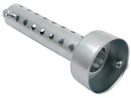 Baceyong 1 STÜCK 48 mm Universal-Motorrad-Auspuffschalldämpfer, Motorrad-Universal-Auspuffschalldämpfer DB Killer-Auspuffschalldämpfer, Silber
