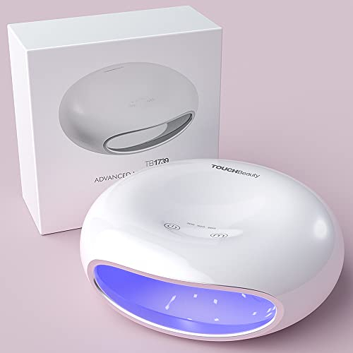 TOUCHBeauty Lampada UV Unghie, Lampada LED Unghie Veloce E Indolore, Fornetto Unghie Professionale, Display A LED, Tempistica Di 30/60/90 Secondi Asciugatrice UV Unghie per Gel AG-1739