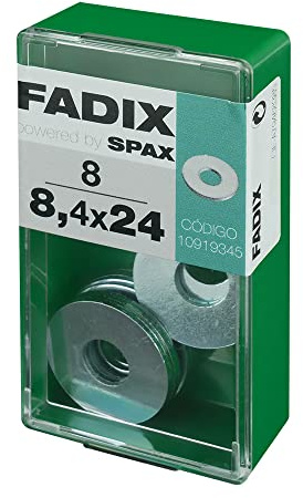 Box S 8 Stk. Weiterleitung, flach, verzinkt, 8,4 x 24 mm, Fadix