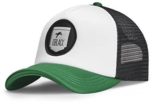 Oblack Herren Trucker Classic Green Baseballkappe, Grün, One Size