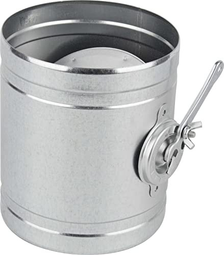 Fumio Ofenrohr Rohrbogen 90° 45° Drosselklappe Ø100mm 0,5mm FAL feueraluminiert rostfrei verzinkt (Ofenrohr inkl. Drosselklappe mit Hebel)