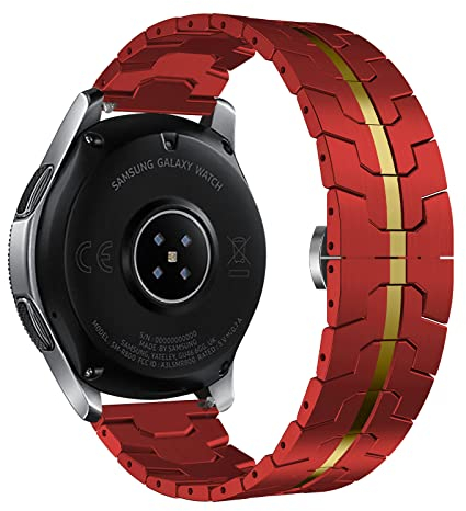 22 mm Cinturino Compatibile con Samsung Galaxy Watch 3 45 mm/Galaxy Watch 46 mm/Huawei Watch GT2 46 mm Metallo Acciaio Inox,Cinturino per Samsung Gear S3 Frontier