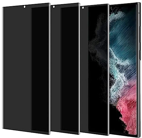 nulala Sichtschutz Schutzfolie für Samsung Galaxy S8, 3 Stück Gehärtetem Glas Folie Panzer Schutz DisplaySichtschutz Anti-Spy Schutzfolie für Samsung Galaxy S8