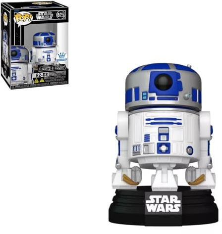 Funko POP! Star Wars R2-D2 Figura de vinilo exclusiva [Luces y sonido]