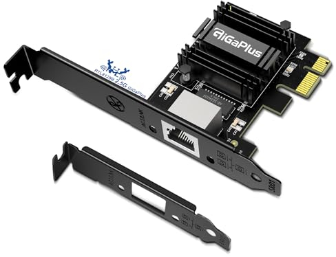 Scheda di rete PCIe da 2,5 Gb, scheda di interfaccia Ethernet GiGaPlus da 2500 Mbps, con Realtek RTL8125B, Wake on LAN, NIC da 2,5 G compatibile con Windows/Linux/MAC OS