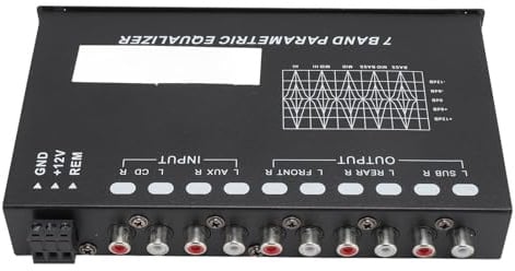 7-Band-Car-Audio-Grafik-Equalizer, Car-Equalizer, Variable Verstärkungseinstellung, CD-AUX-Eingang, Auswahl des Eingangs-EQ für Stereosystem-Equalizer, Car-Audio