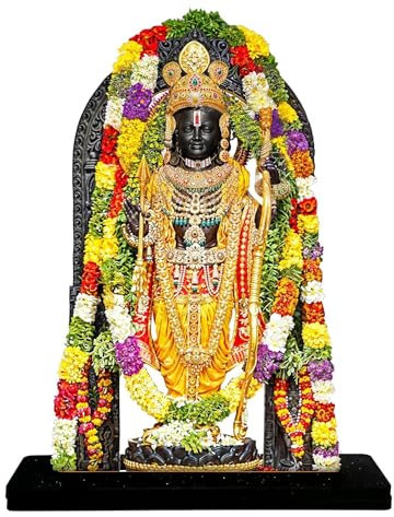 TreegoArt Ram Lalla Murti Holzidol Ayodhya Ram Mandir Idols Shree Ram Lala Statue Shri Ram Murti God Darbar für Zuhause und Büro, 20,3 cm