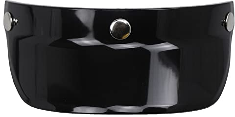Mulcort Visiera universale con 3 bottoni a scatto per casco da moto con viso aperto