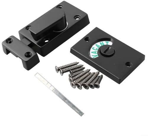 Verrou de porte indicateur de porte, indicateur de verrouillage de porte, verrou vacant pour salle de bain, toilettes, toilettes publiques, cloison de séparation