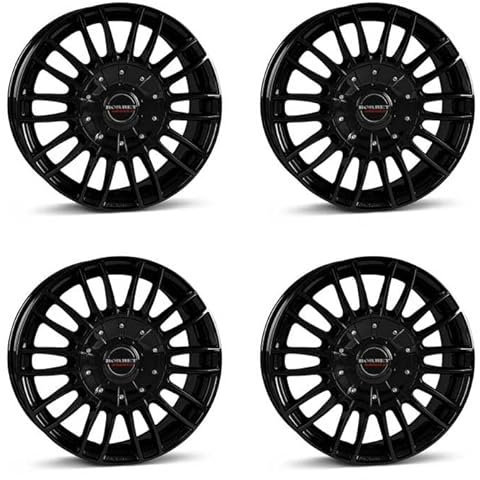 4x Borbet Felgen CW3 8.5x19 ET40 5x114.3 black glossy kompatibel mit Honda Accord Civic CR-V HR-V