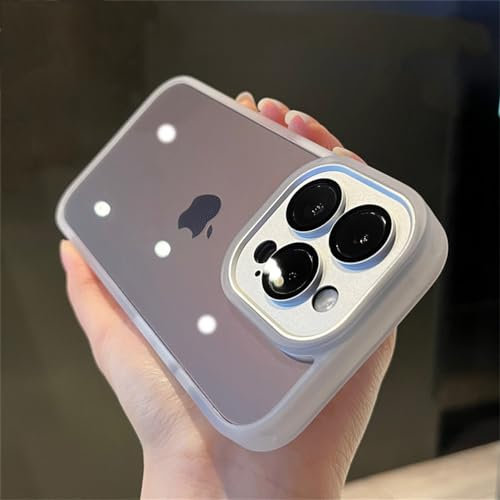 Custodia protettiva per obiettivo fotocamera trasparente per iPhone 14 13 12 11 Pro Max 14Pro Max Cover posteriore in acrilico con paraurti trasparente, F, per iPhone 11