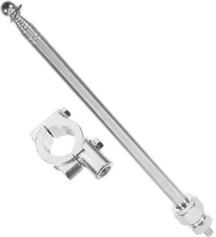 PLAFOPE Teleskop- -fahnenmast Aluminiumbasis Stahlstange 1 2 M Einfach Zu Installieren Für Die Fahrradlenkerhalterung