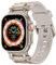 Sport Band for Apple Watch Ultra 2/Apple Watch Ultra Bands 49mm 45mm 44mm 42mm for Man, Durable Silicone Rubber Band with Metal Connector iWatch Ultra 9 8 7 6 5 4 3 SE（Titanium Adapter-Starlight）