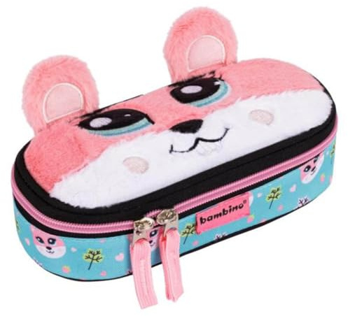 St. Majewski Federmäppchen versteifte Tasche PC01 Bambino EICHHÖRNCHEN Plüsch-Eichhörnchen