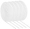 QUARKZMAN Manchons Coupe-Feu pour Tresse d'Isolation de Fil, Gaine en Fibre de Verre Enduite de Silicone Haute Température pour Le Câblage Électrique des Conduites Automobiles Blanc 2mm