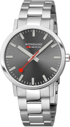Mondaine Men Analog Quartz Watch with Stainless Steel Strap A660.30360.81SBJ