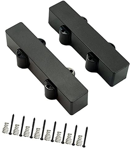2 Stück 4 Saiten Sealed Jazz Bass Bridge Pickups Humbucker Schwarz DIY Accs